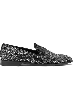 VERSACE Mocassins à imprimé léopard