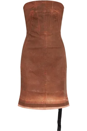 Rick Owens Robe-bustier en jean