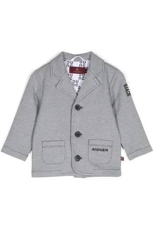 Aigner Veste blazer à logo brodé