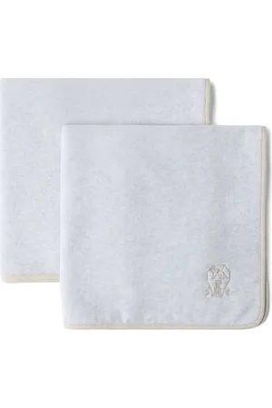 Brunello Cucinelli Lot de deux serviettes en tissu éponge