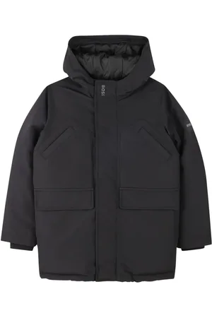 HUGO BOSS Parka à logo appliqué