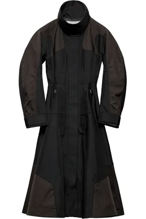 Prada Manteau boutonné à empiècements contrastants