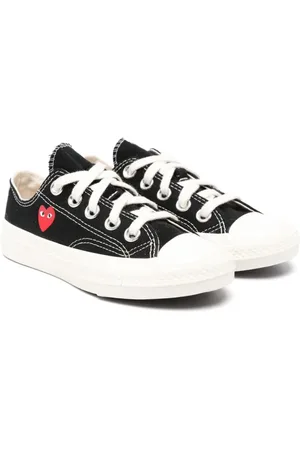Comme des Garçons Baskets à imprimé cœur