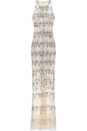 Elisabetta Franchi Robe à motif géométrique
