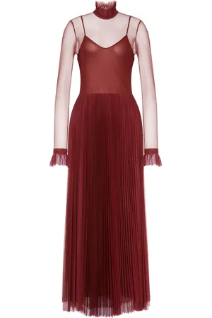 Serafini Robe plissée à manches longues