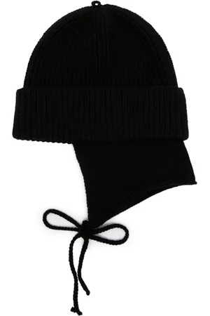 Fursac Bonnet en laine à design nervuré