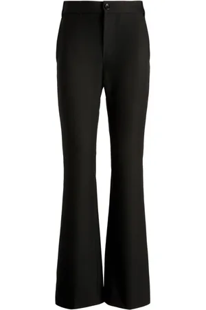 Bally Pantalon en laine à coupe évasée