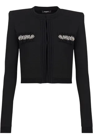 Balmain Cardigan à ornements en cristal
