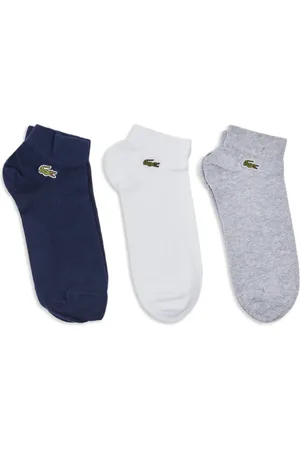 Lacoste Lot de deux paires de chaussettes à logo brodé