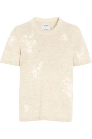Barrie T-shirt en cachemire à fleurs