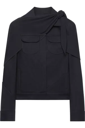 Courrèges Veste en jean à design drapé