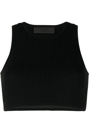 FEAR OF GOD Haut crop nervuré à patch logo