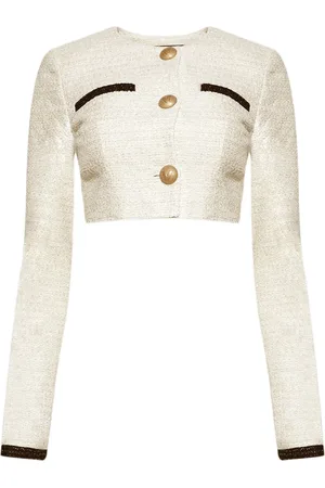 Vetements Veste crop en tweed