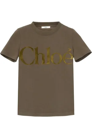 Chloé T-shirt à logo floqué