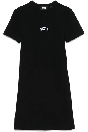 GCDS Robe courte à logo brodé