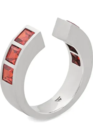 TOM WOOD Bague Arch Square