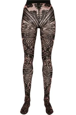 Wolford X Etro collants Body Tattoo en jacquard