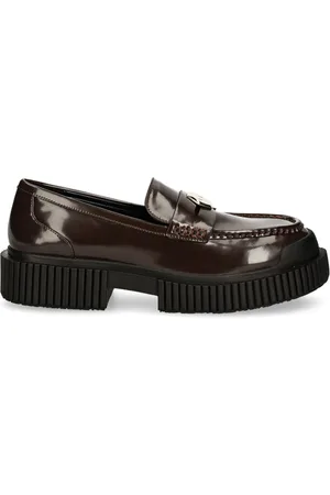 Armani Exchange Mocassins en cuir verni