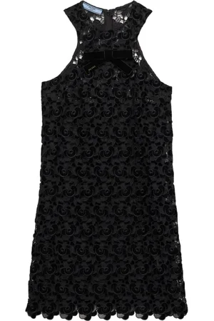 Prada Robe mi-longue en dentelle