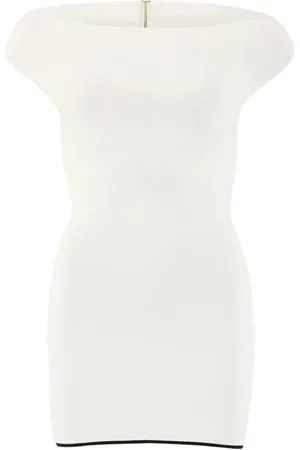 Jacquemus Robe La Mini Robe Maille Noiva