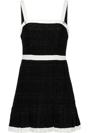 ALICE+OLIVIA Robe plissée Clarine à col carré