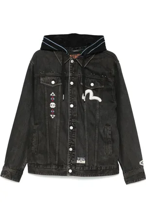 Evisu Veste en jean à design patchwork