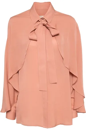 Elie saab Chemise en soie à effet de cape