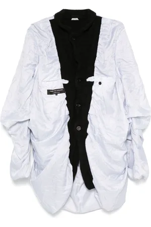 Comme des Garçons Manteau à empiècements contrastants