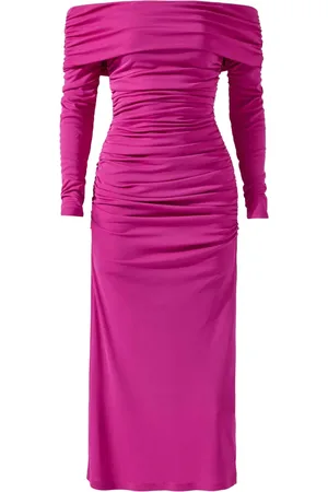 Carolina Herrera Robe mi-longue froncée
