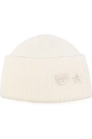 Chiara Ferragni Bonnet nervuré à motif Eye Star brodé