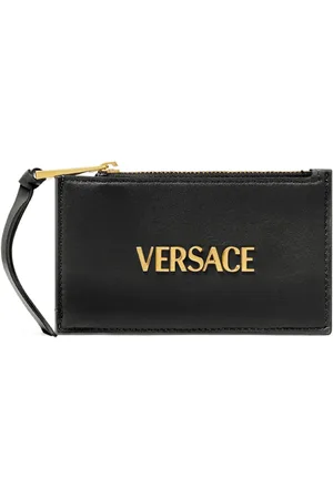 VERSACE Porte-cartes Tag à fermeture zippée