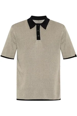 RAG&BONE Polo en maille fine nervurée