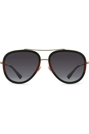 Gucci Aviator shaped sunglasses