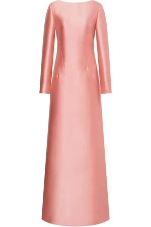 Alberta Ferretti Robe satiné à manches longues