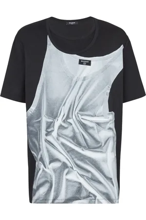 Balmain T-shirt à imprimé graphique