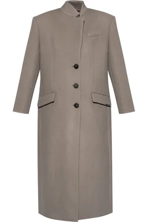 The Attico Manteau en laine à simple boutonnage