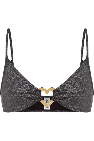 Moschino Haut de bikini à effet métallisé