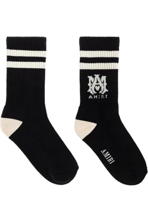 AMIRI Chaussettes à logo en intarsia