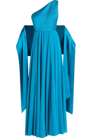 Badgley Mischka Robe longue à taille nouée