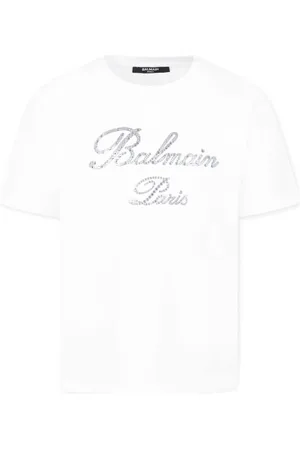 Balmain T-shirt à logo appliqué