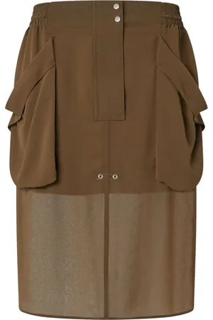 Pinko Jupe mi-longue à détails d’œillets