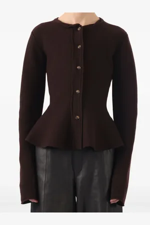 Jason Wu Cardigan en laine à ourlet péplum