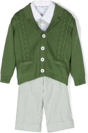 COLORICHIARI Lot de quatre ensembles-short à rayures