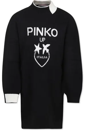 Pinko Robe à logo en intarsia