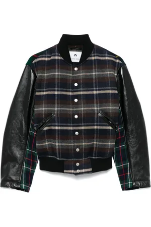 Marine Serre Veste bomber à motif tartan