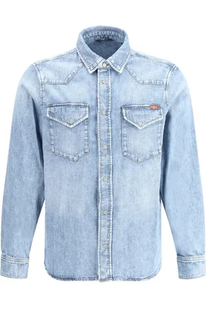 7 for all Mankind Chemise en jean à poches à rabat