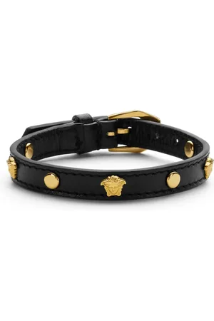 VERSACE Bracelet Medusa en cuir