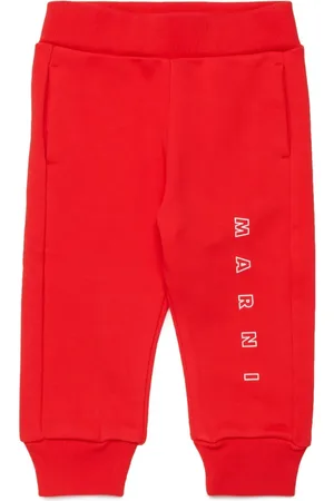 Marni Pantalon de jogging à logo imprimé