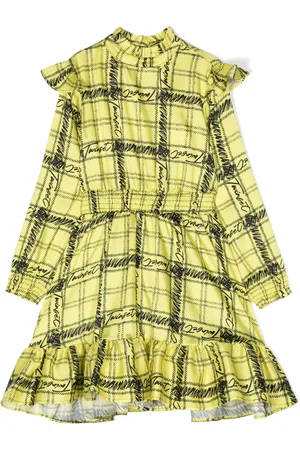 Twin-Set Robe volantée à carreaux