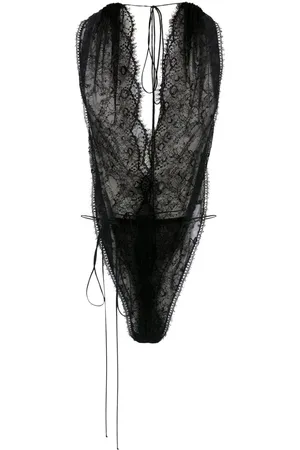 Victoria Beckham Body en dentelle à dos-nu